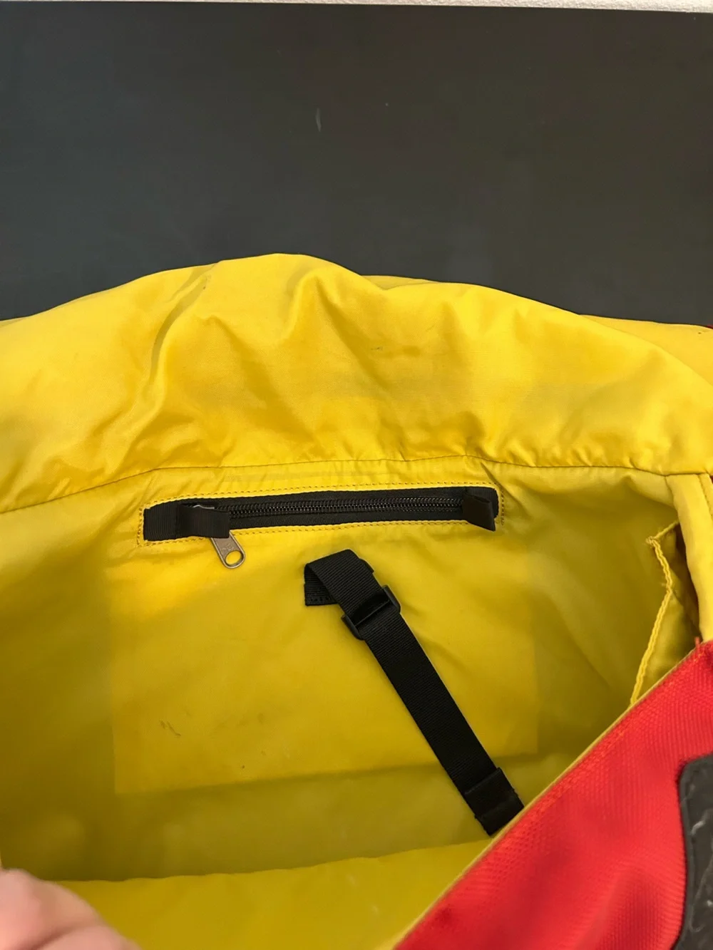 Patagonia Red and Black Daypack with Reflective Strip